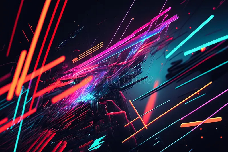 Futuristic AI-generated concept with cyan glow